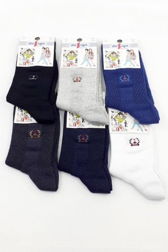 DESIGN - Design Erkek Çocuk Soket Çorap Lacoste-12 - Asorti - 7