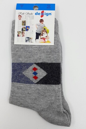 DESIGN - Design Erkek Çocuk Soket Çorap Likralı Erkek-30 - Asorti - 7 (1)