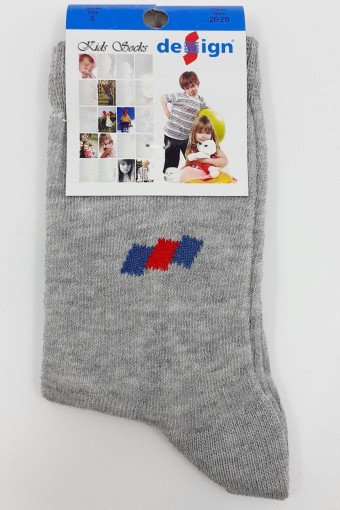 DESIGN - Design Erkek Çocuk Soket Çorap Likralı Erkek-4 - Asorti - 7