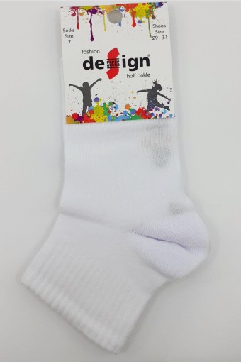 DESIGN - Design Erkek Çocuk Yarım Konç Çorap Düz - Asorti - 3 (1)
