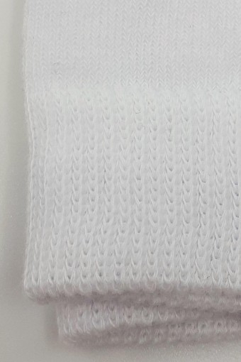 DESIGN - Design Kız Çocuk Dizaltı Pantolon Çorabı Düz - Beyaz - 7 (1)