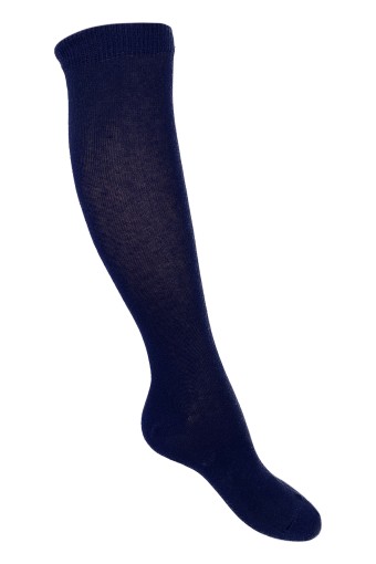 DESIGN - Design Kız Çocuk Düz Dizaltı Çorap