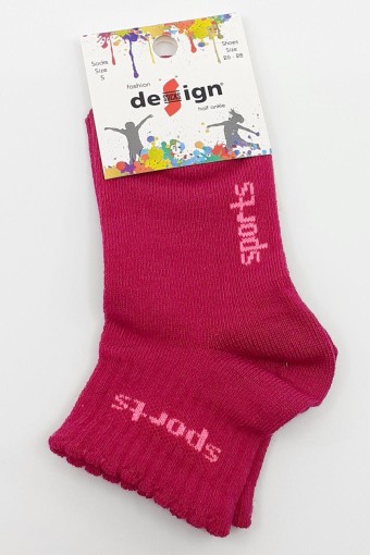DESIGN - Design Kız Çocuk Yarım Konç Çorap Sport - Asorti - 11 (1)