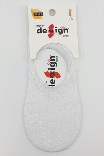 DESIGN - Design Unisex Çocuk Babet Çorap Suba Lacoste - Beyaz - 9 (1)