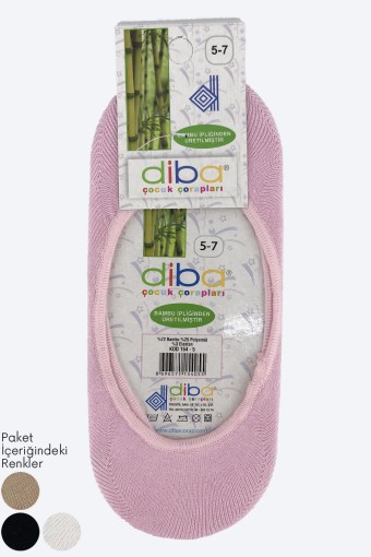 DİBA - Diba Kız Çocuk Babet Çorap Bambu - Asorti - 5