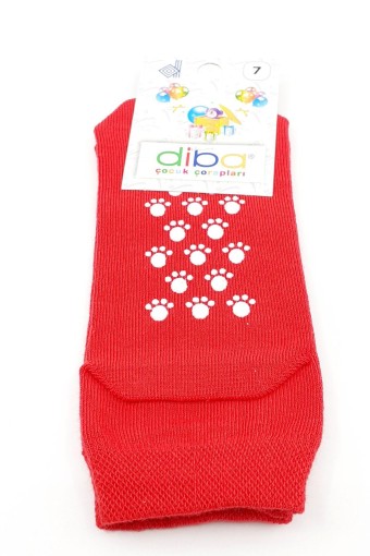 DİBA - Diba Unisex Bebek Patik Penye Likralı Tabanı Baskılı - Asorti - 1 (1)
