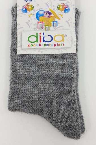 DİBA - Diba Unisex Çocuk Soket Çorap Lambswool Lykralı - Krem/Gold - 1 (1)