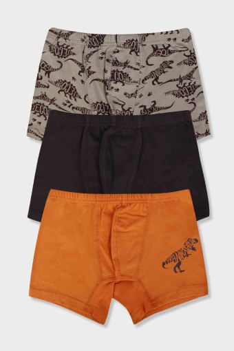 Domi - Domi Kids Erkek Çocuk Boxer 3'lü - Asorti