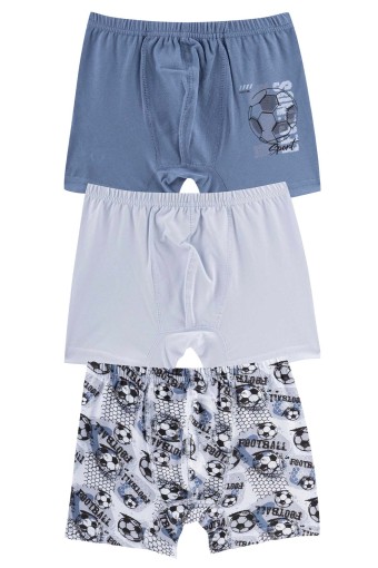 Domi - Domi Kids Erkek Çocuk Boxer 3'lü - Asorti