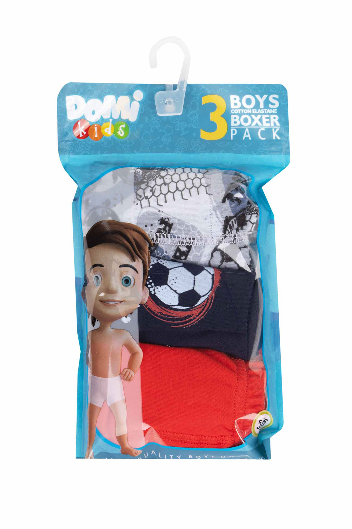 Domi Kids Erkek Çocuk Boxer 3'lü - Asorti - Thumbnail
