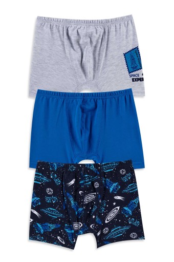 Domi - Domi Kids Erkek Çocuk Boxer 3'lü - Asorti
