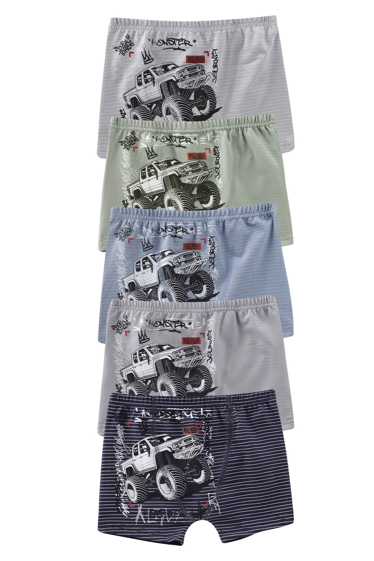 Domi Kids Erkek Çocuk Boxer Baskılı - Thumbnail