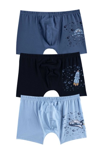 Domi - Domi Kids Erkek Çocuk Boxer Baskılı