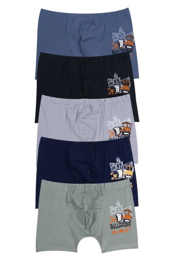 Domi - Domi Kids Erkek Çocuk Boxer Baskılı