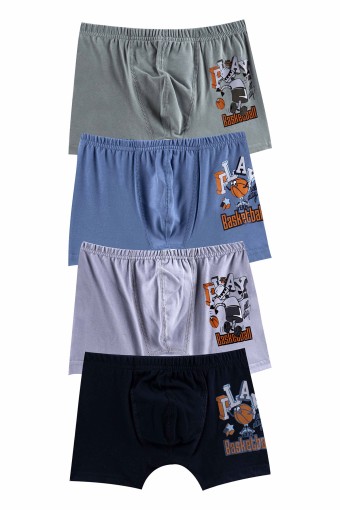 Domi - Domi Kids Erkek Çocuk Boxer Baskılı