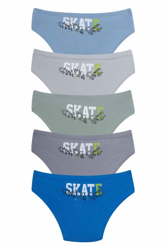 Domi - Domi Kids Erkek Çocuk Slip Külot Baskılı