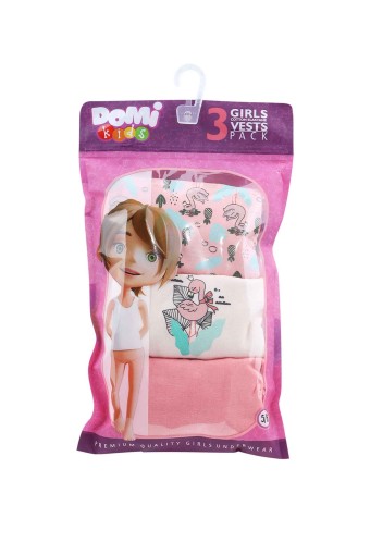 Domi - Domi Kids Kız Çocuk Atlet 3'lü - Asorti (1)