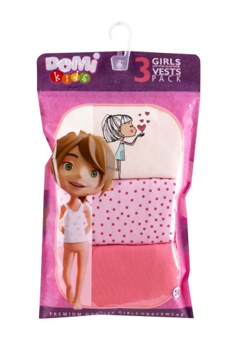 Domi - Domi Kids Kız Çocuk Atlet 3'lü - Asorti (1)
