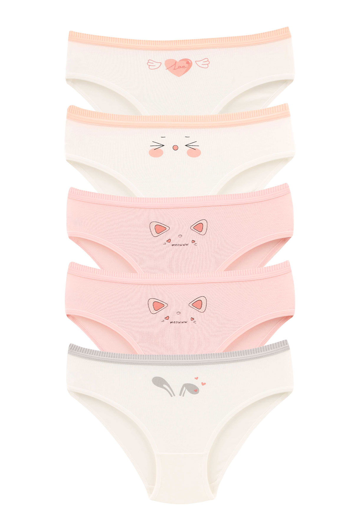 Domi Kids Kız Çocuk Bikini Külot Baskılı - Thumbnail