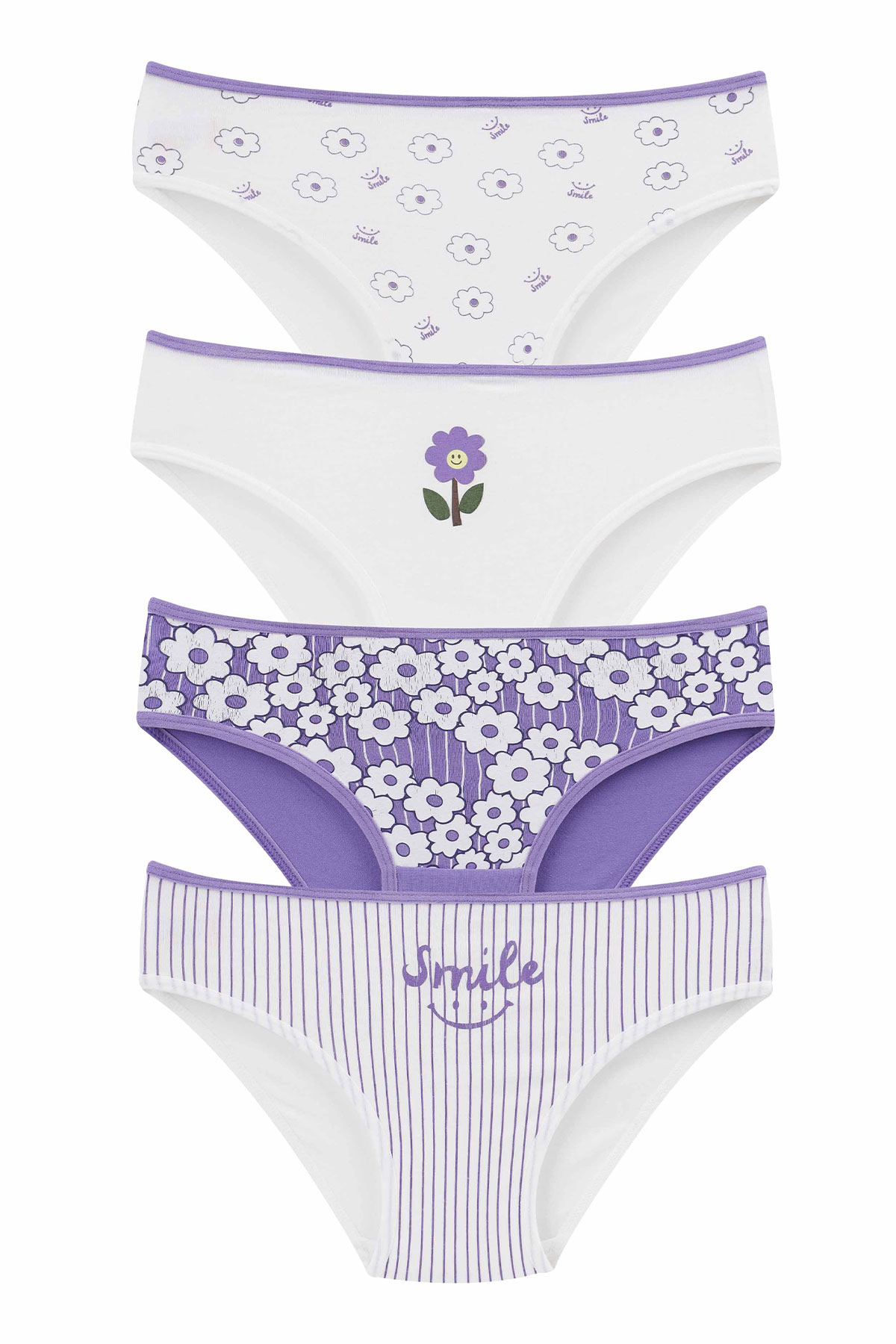 Domi Kids Kız Çocuk Bikini Külot Baskılı - Thumbnail