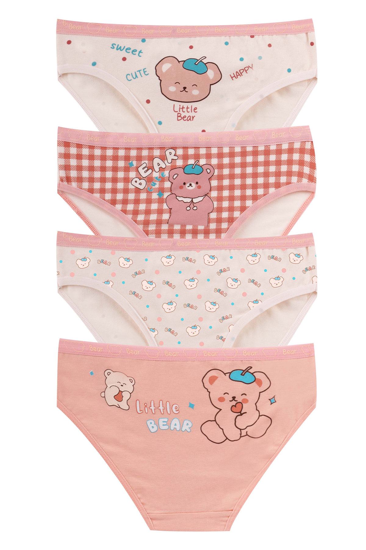 Domi Kids Kız Çocuk Bikini Külot Baskılı - Thumbnail