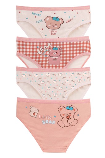 Domi - Domi Kids Kız Çocuk Bikini Külot Baskılı