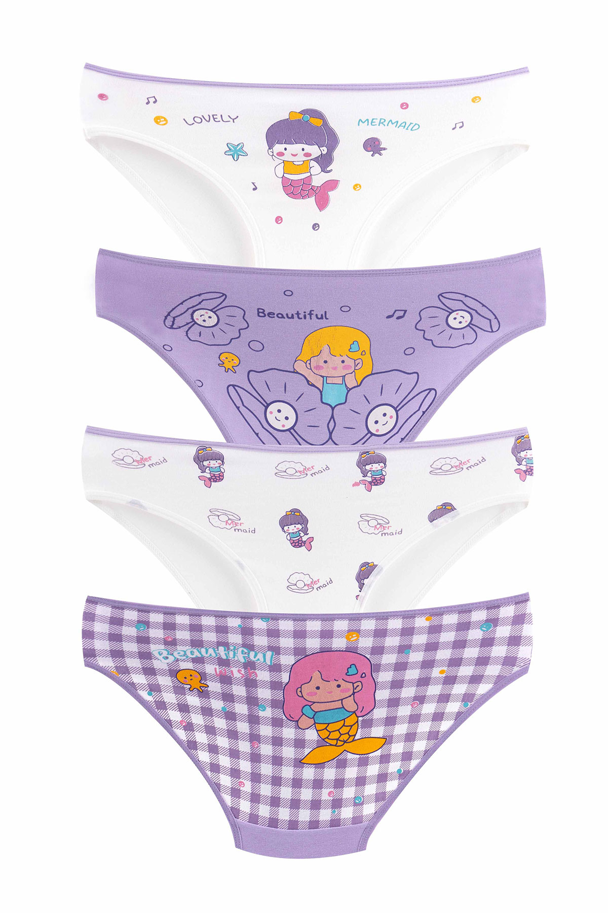 Domi Kids Kız Çocuk Bikini Külot Baskılı - Thumbnail