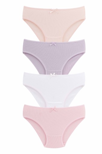 Domi - Domi Kids Kız Çocuk Bikini Külot Fitilli (1)