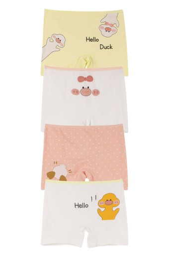 Domi - Domi Kids Kız Çocuk Boxer Baskılı