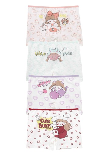 Domi - Domi Kids Kız Çocuk Boxer Baskılı