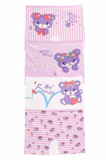 Domi - Domi Kids Kız Çocuk Boxer Baskılı