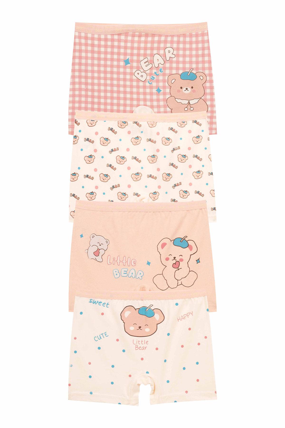 Domi Kids Kız Çocuk Boxer Baskılı - Thumbnail