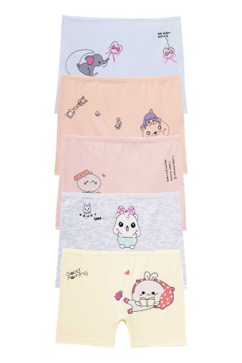 Domi - Domi Kids Kız Çocuk Boxer Baskılı