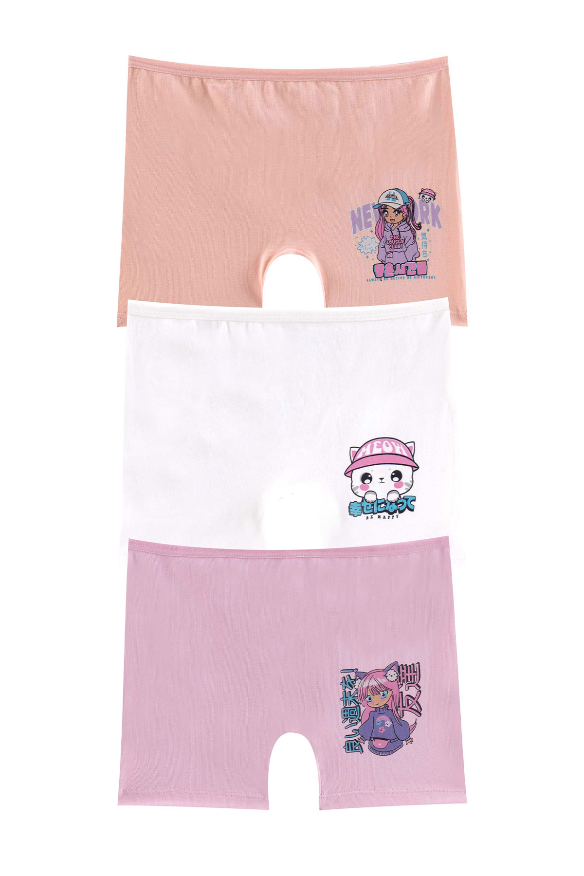 Domi Kids Kız Çocuk Boxer Baskılı - Thumbnail