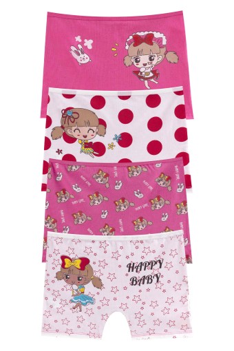 Domi - Domi Kids Kız Çocuk Boxer Baskılı