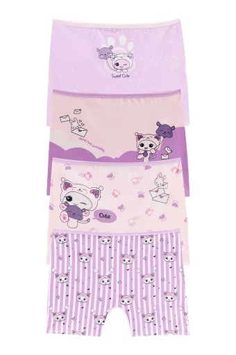 Domi - Domi Kids Kız Çocuk Boxer Baskılı