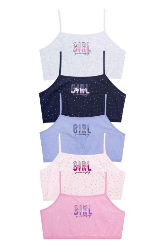 Domi - Domi Kids Kız Garson Büstiyer Gril Yazılı