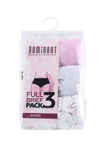 DOMİNANT - Dominant Kadın Bato Külot 3'lü Desenli - Asorti (1)