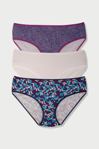 DOMİNANT - Dominant Kadın Bato Külot Büyük Beden 3'lü - Asorti