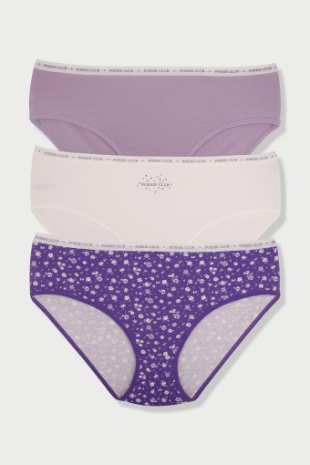 DOMİNANT - Dominant Kadın Bato Külot Büyük Beden 3'lü - ASORTİ