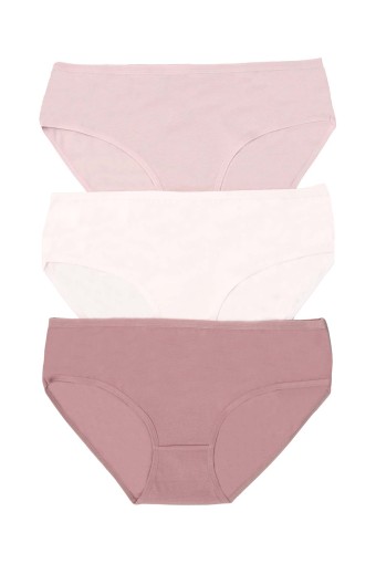 DOMİNANT - Dominant Kadın Bato Külot Büyük Beden 3'lü - Asorti