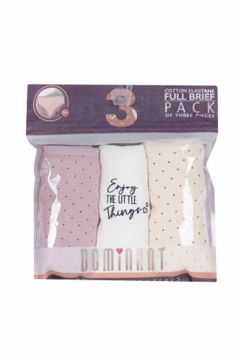 DOMİNANT - Dominant Kadın Bato Külot Büyük Beden 3'lü - Asorti (1)