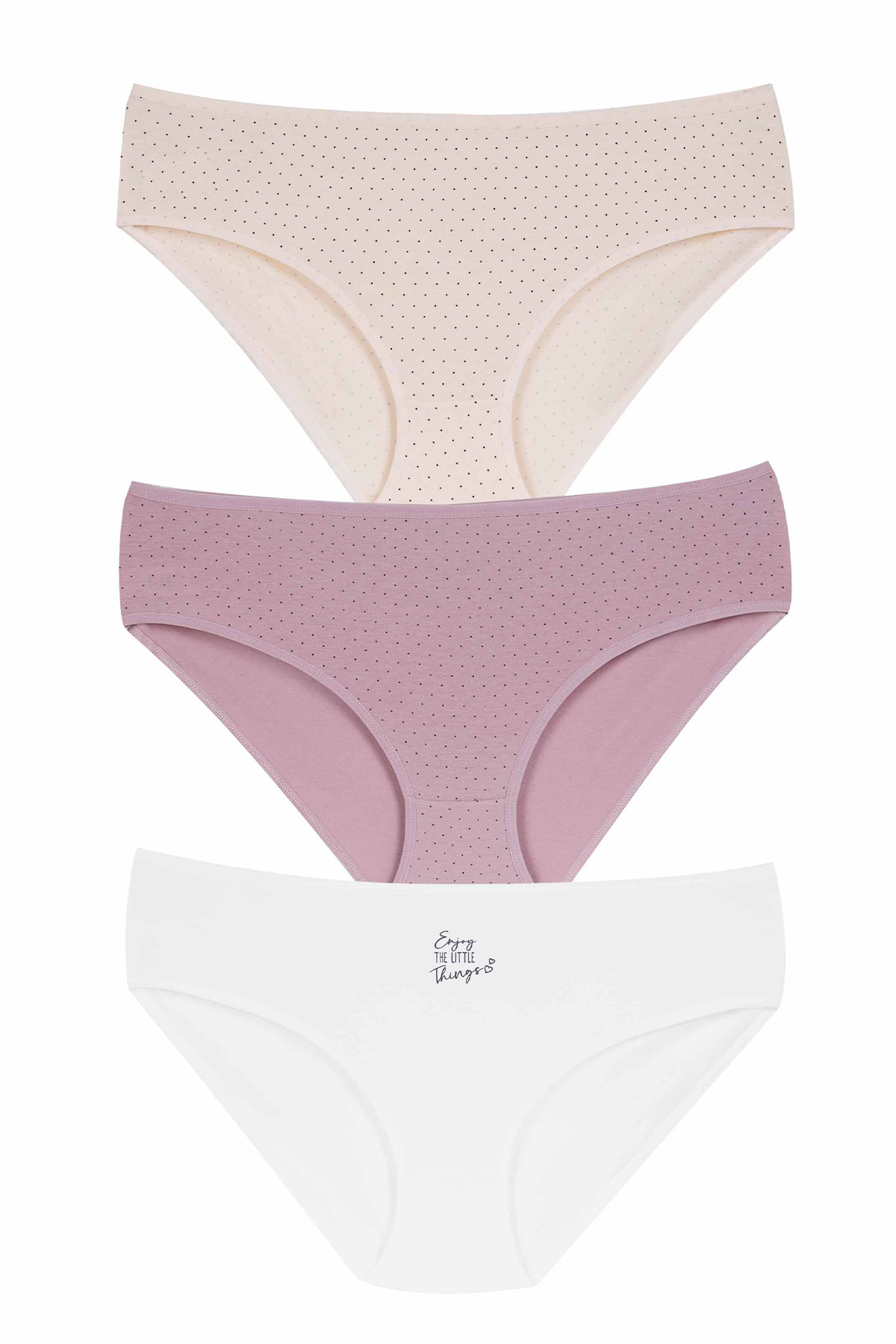 Dominant Kadın Bato Külot Büyük Beden 3'lü - Asorti - Thumbnail