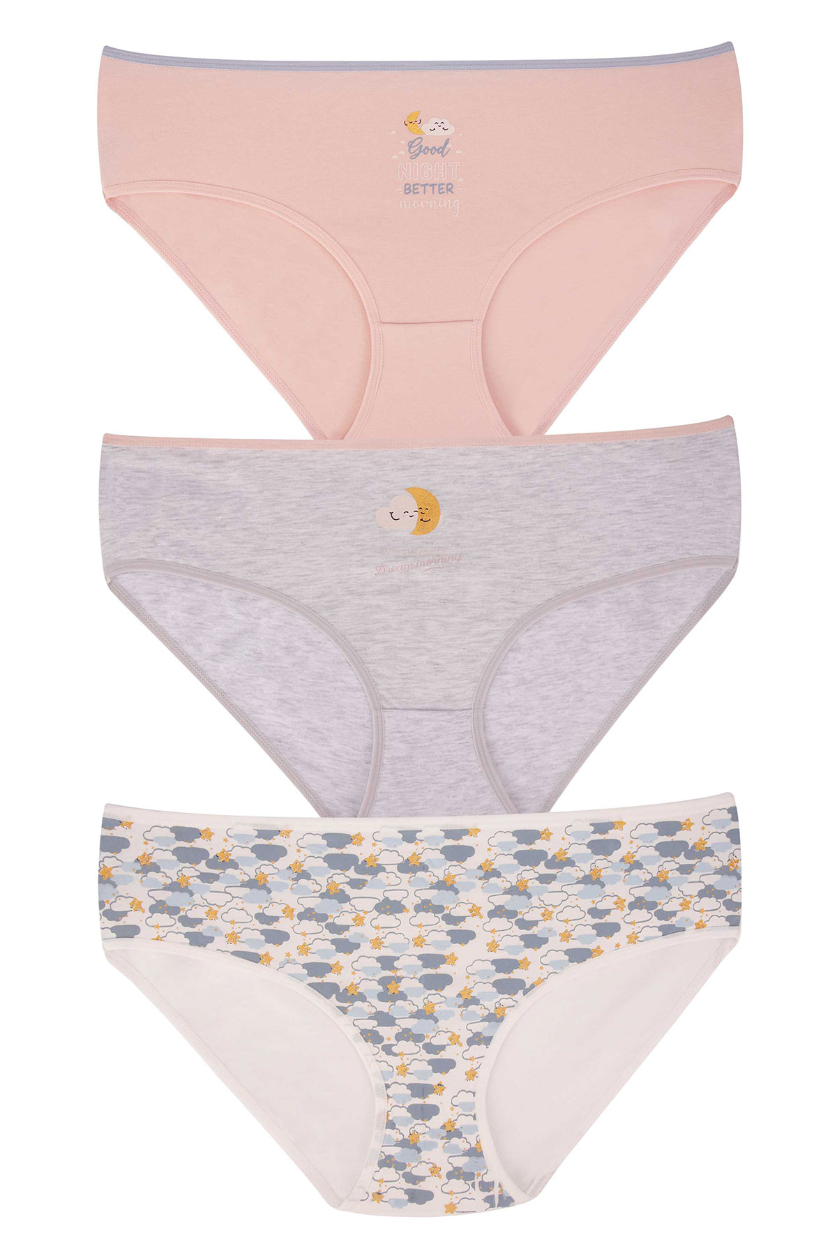 Dominant Kadın Bato Külot Büyük Beden 3'lü - Asorti - Thumbnail