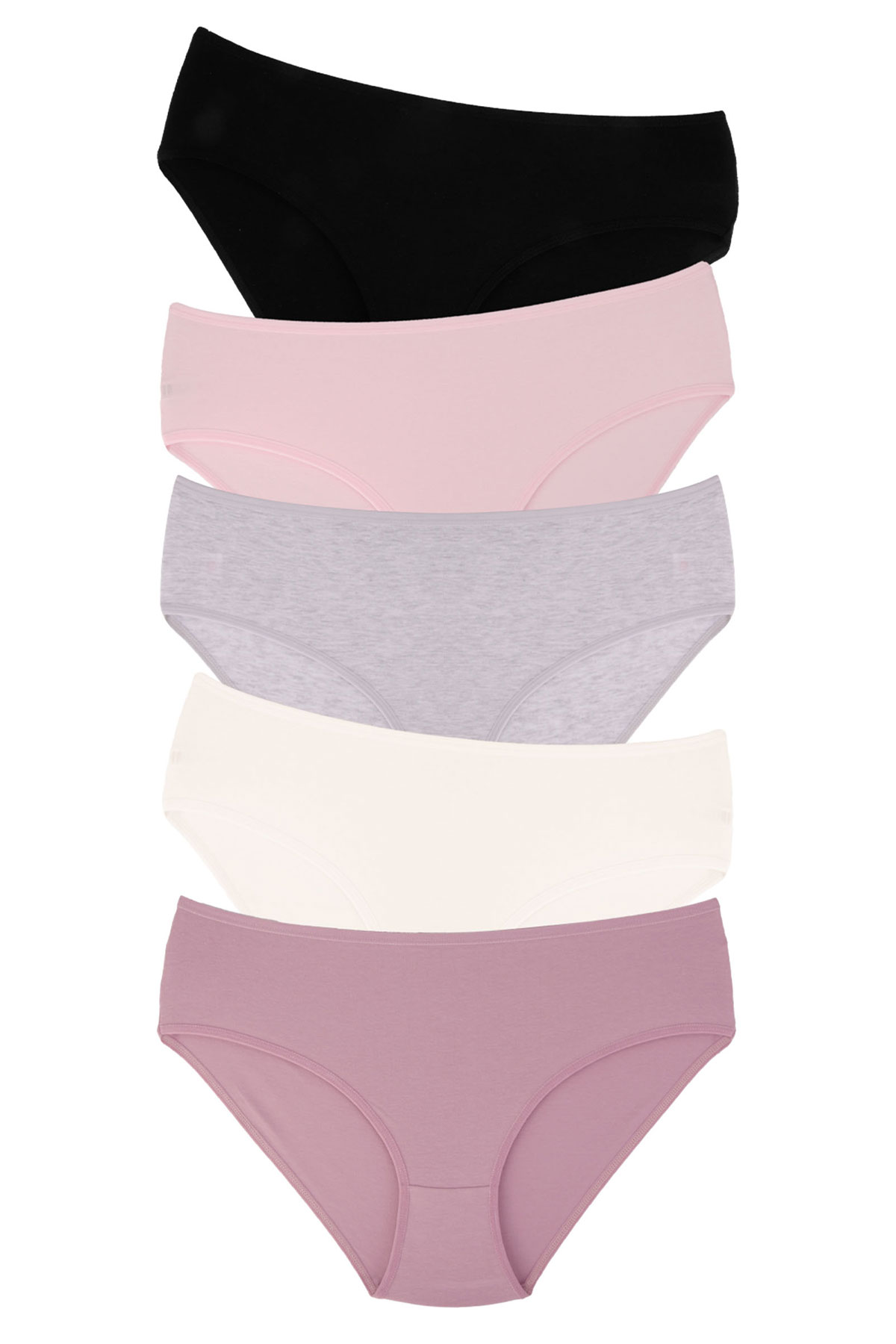 Dominant Kadın Bato Külot Büyük Beden 5'li - Asorti - Thumbnail
