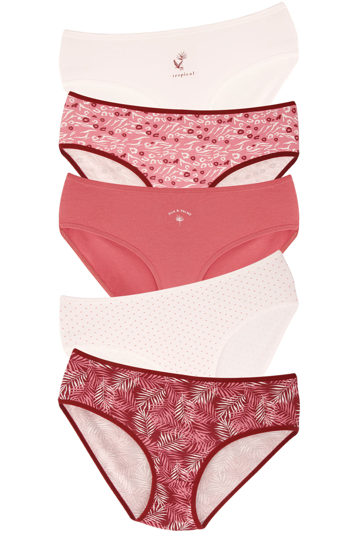 Dominant Kadın Bato Külot Büyük Beden 5'li - Asorti - Thumbnail