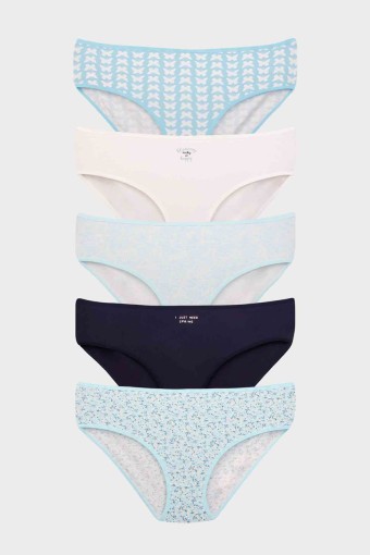 DOMİNANT - Dominant Kadın Bato Külot Büyük Beden 5'li - Asorti