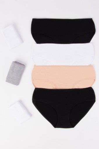 DOMİNANT - Dominant Kadın Bato Külot Büyük Beden 7'li - Asorti