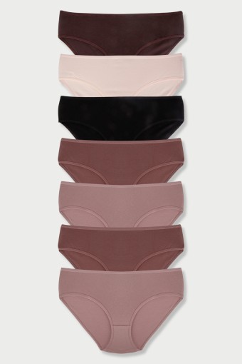 DOMİNANT - Dominant Kadın Bato Külot Büyük Beden 7'li - Asorti