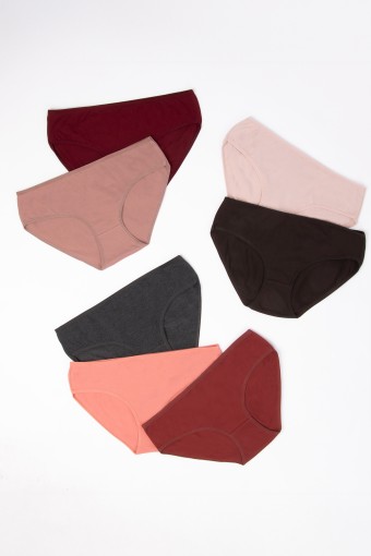 DOMİNANT - Dominant Kadın Bato Külot Büyük Beden 7'li - Asorti